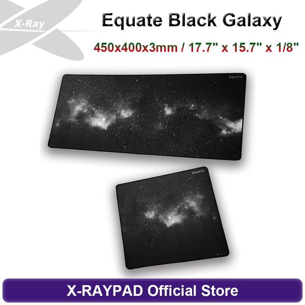 Подушечки 450x400x3 мм XL / 17,7 x 15,7 x 1/8 дюйма Xraypad Equate Gaming Mouse Pad Black Galaxy