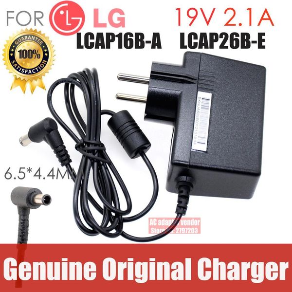 Chargers Novo original para LG 19V 2.1A LCAP16BA LCAP26BE ADS45FSN19 19040GPCU ADAPTADOR AD ADAPTOR CARREGADOR DO CANTELADOR