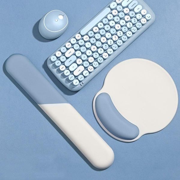 Poggia carino mousepad tastiera poggiapolsi set supporto per mano 3D mouse pad tappetini per mouse antiscivolo per ufficio gaming desktop laptop PC computer