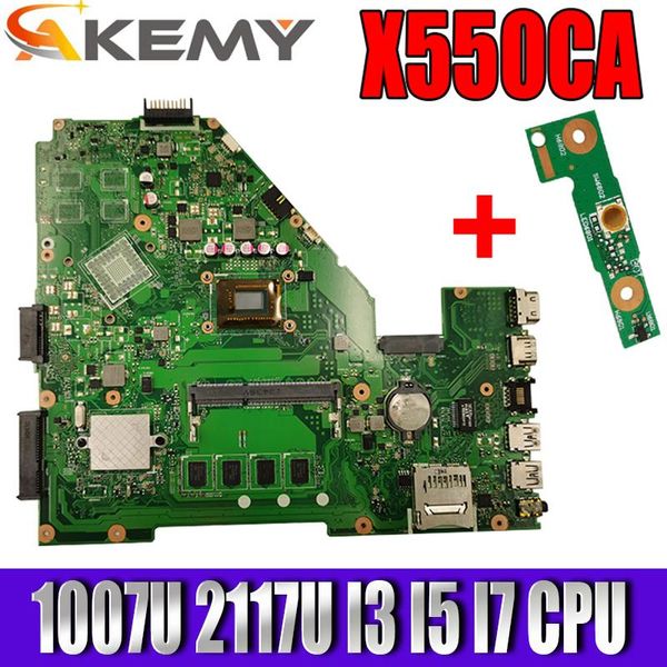 Placa -mãe x550cc x550ca placa -mãe para asus x550ca x550cl r510c y581c x550c placa principal 1007U 2117U i3 i5 I7 CPU 4GB 2GB 0GB RAM