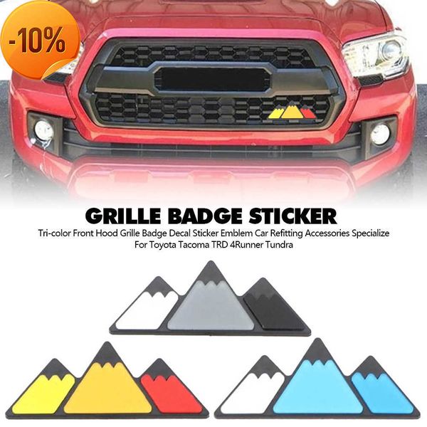 New Auto Front Hood Grille Badge Decal Sticker Emblem Car Refitting Accessori auto Specializzati per Toyota Tacoma TRD 4Runner Tundra