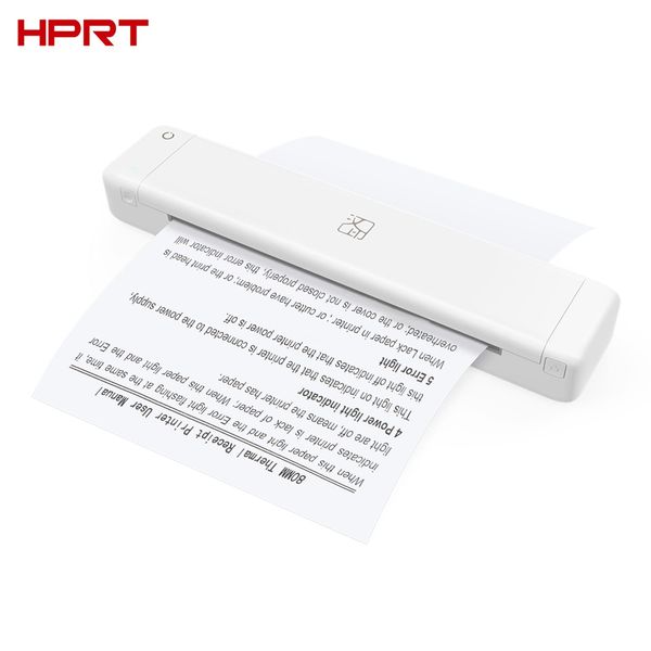 Принтеры HPRT MT800 A4 Portable Thermal Transfer Printer 300DPI Беспроводной USB USB Connect Mobile Compult для офисной школы с ленточным рулоном