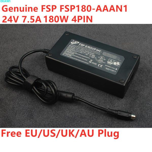 Adattatore autentico fsp fsp180aan1 24v 7.5a 180w 4pin ac adattatore per delta dps180ab21 fsp180aaa ea11603 caricatore di alimentazione per laptop