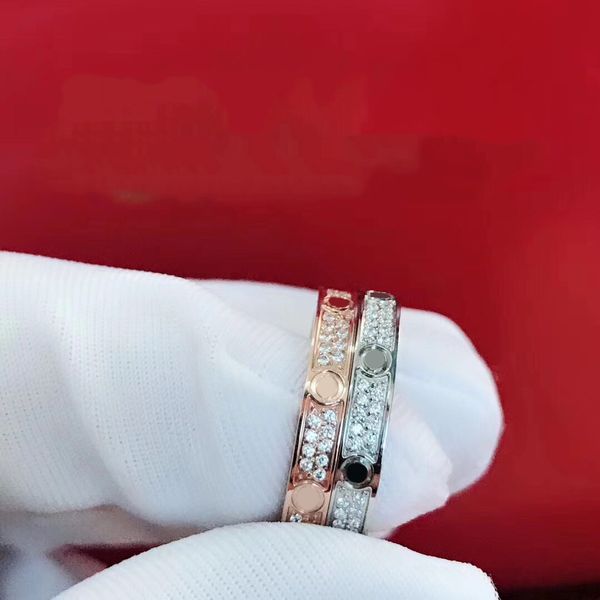 Tırnak Ring Tasarımcı Kadınlar/Erkekler İçin Aşk Yüzüğü Altın Yüzük Lüks Takı Aksesuarları Titanyum Steel Altın Kaplama Asla solma değil Alerjik