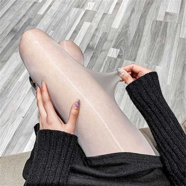 50% DI SCONTO Ribbon Factory Store Olio vino frizzante leggings estivi da donna sexy e sottile Samsung calze lucide multimediali trasparenti