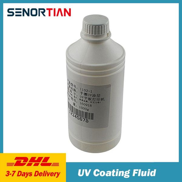 Drucker 500 ml UV -Beschichtungsflüssigkeit UV Vorbehandlung Lösung für UV -Flachbettdrucker für Glasholz Metallkristall Leder Keramik PVC