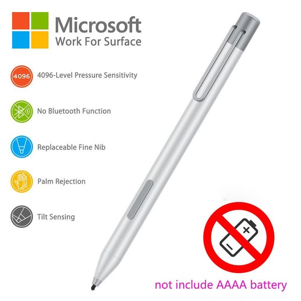 Ручки 4096 Stylus Pen для Microsoft Surface Pro 3 4 5 6 7 8 X сенсорный экран Перо Печка.