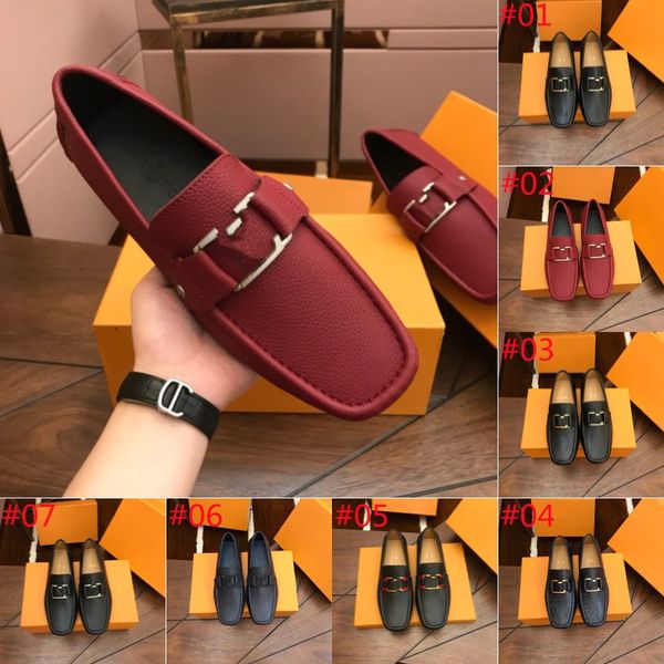 19model Luxuoso sapatos de couro casual masculino masculino sapatos de couro genuíno masculino mocassins escorregadores de apartamentos masculinos da marca de luxo masculino italiano