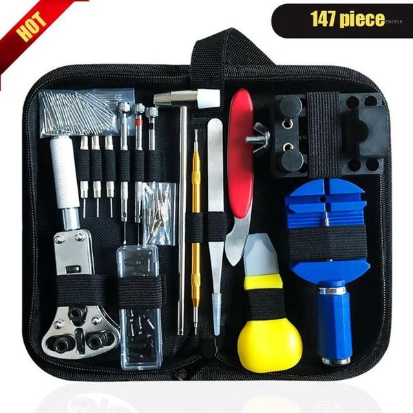 Наборы для ремонта Watch Инструменты 147pcs/Set Tool Kit Kit Case Case Opener Link Link Remover Outcriver Tools1