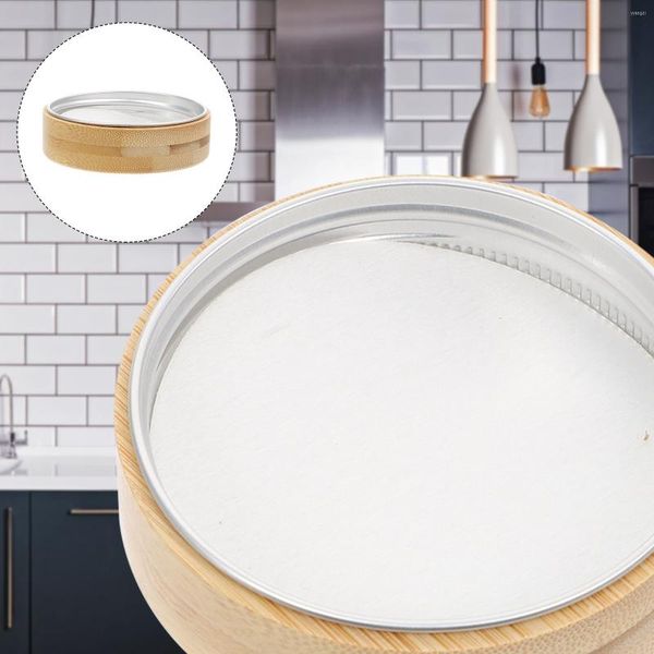 Dinnerware Define Bamboo Lid Mason Jar Priação de vazamento Tampa de enlatamento Seguro de armazenamento de vidro Vedamentos de garrafa Tampa de tampas de tampas