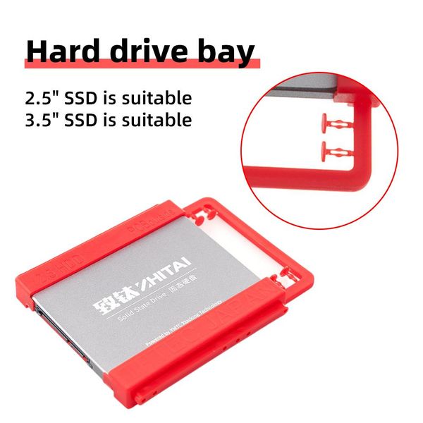 Adattatori da 2,5 pollici a 3,5 pollici Porta in plastica Plastica Disk Hard Disk Disk Laptop Adattatore SSD SSD Adattatore SSD Adattatore