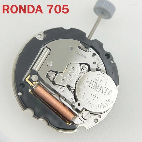 Uhren-Reparatur-Sets, echtes Ronda 705 Quarzwerk mit Batterie, Renata 371 Modifikation, elektronischer Mechanismus, ein Juwel, Mod-Teile