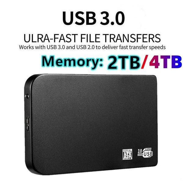 Приводы M.2 SSD 2.5 4TB Внешний твердотельный привод 2 ТБ 1TB Устройство хранения Hard Drive Portable USB3.0 SSD Mobile Hard Driv