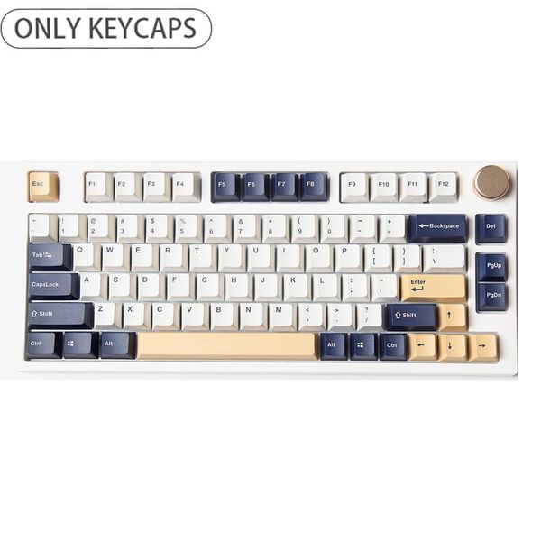 Accessori 125 tasti PBT KeyCap Dye Sub Sub OEM Profilo tastie di tastiera meccanica personalizzato per tappi per tastie da gioco a switch MX Cherry