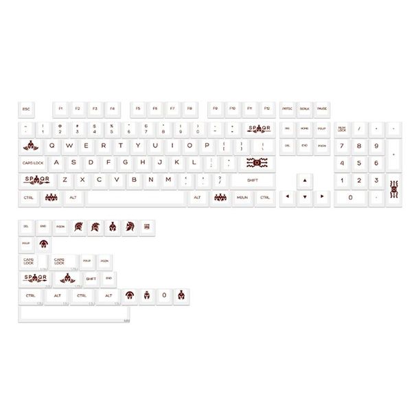 Аксессуары 131 Ключи Rome Sparta Theme Theme Cap Profile Profilement Protize PBT -клавиш для Cherry MX Механическая клавиатура Подсознание клавиш