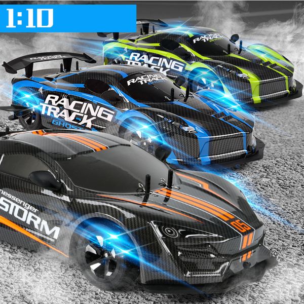 1:10 RC Auto ad alta velocità 2.4G Veicolo telecomandato 4WD Grandi giocattoli per auto da corsa wireless con auto ricaricabile leggera per regalo per bambini