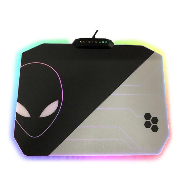 REST ALIENWARE RGB 7 Color PC PC LED LED PAD MOUSE DESCIO COMPUTER DESKTOP MOUSEPAD SUPPROT Wireless Caring Mobile 355x255x5,5 mm