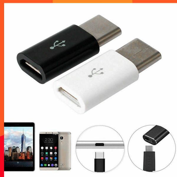 Novo conversor de adaptador micro USB para tipo C para o celular Micro USB fêmea para conversor adaptador masculino tipo C para iPhone inteligente