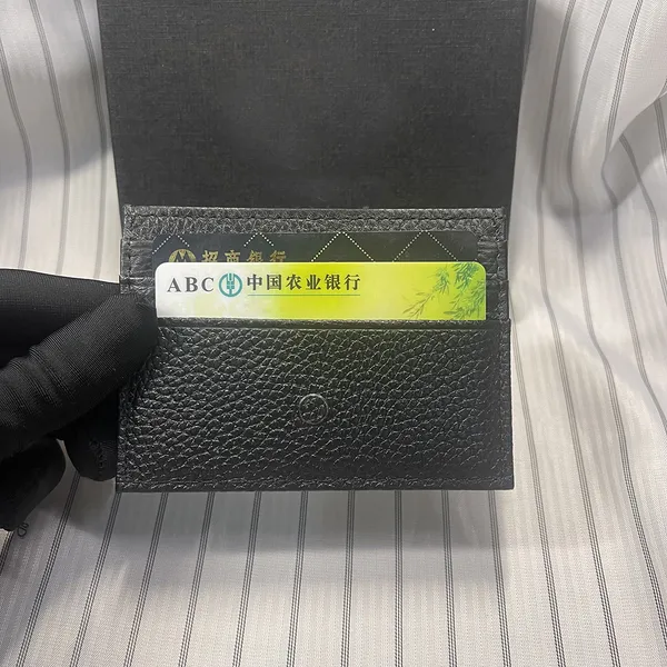 Kredi kartı tutucu lüks orijinal deri çanta erkekler için tasarımcı cüzdan kimliği kasa şık para cüzdanlar yüksek kaliteli deri kimlik kartı tutucu cüzdanlar toz torbası kutusu ile birlikte gelir