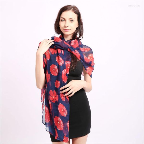 Lenços 2023 mulheres lenço azul escuro envolve lady viscose Head Scarfs Scarve