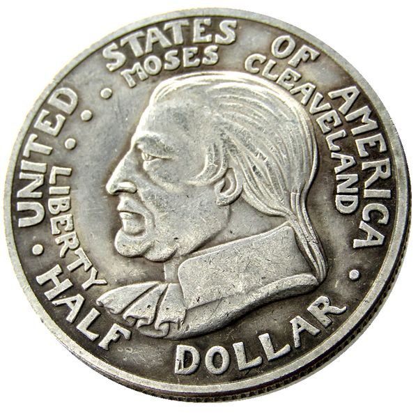 1936 Cleveland Centennial comemorativo de prata moedas de meio dólar banhadas