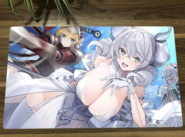 Ruhen yugioh labyrinth silber Sentinel TCG MAT Trading Card Game Matte CCG Playmat Antislip Gummi -Maus -Pad Desk Play Matte 60x35cm