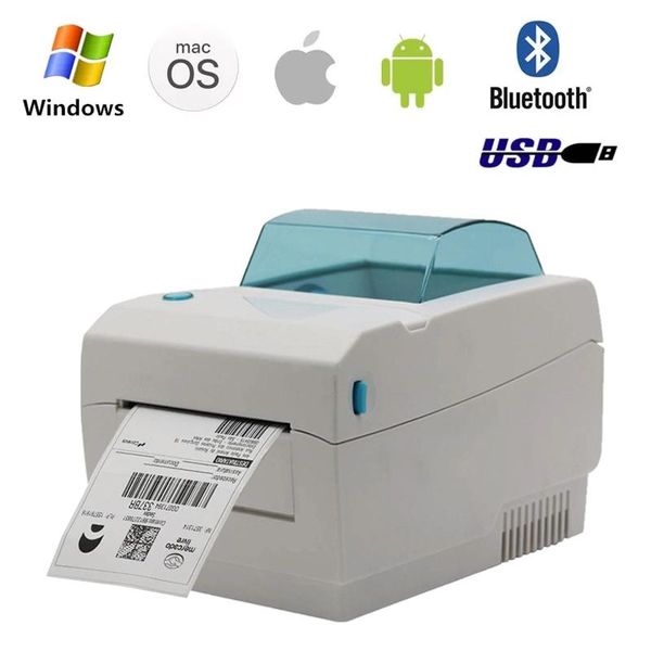 Принтеры принтера принтера термическая ширина Bluetooth 20 мм108 мм теплопроводная машина Многофункциональная самоопределяющая метка принтер