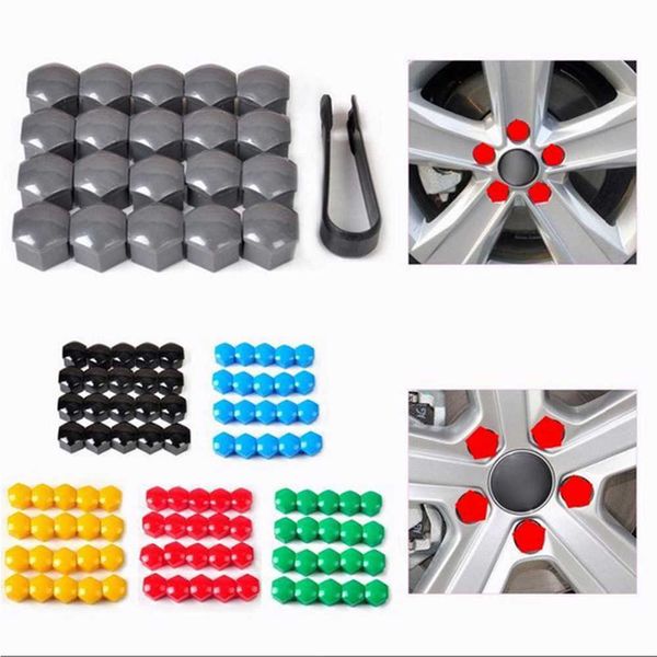 Nova capa de plástico prática tampa do pneu porca cubo decoração durável porcas da roda parafuso peças de automóvel 17mm19mm21mm