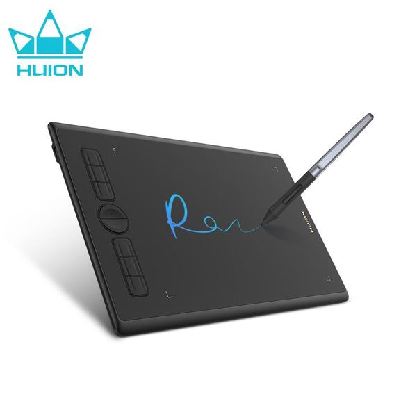 Tablets Huion Graphics Tablet Inspiroy H580X Anfänger Zeichnen von Stift Tablet Mac Linux Android Phone -Konnektivität mit 8 programmierbaren Tasten