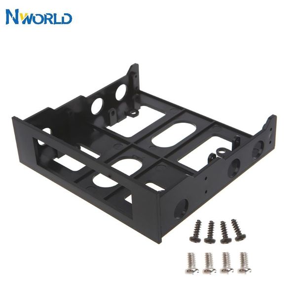 Adaptadores Nworld 3.5 '' a 5.25 '' Suporte de caixa de disco rígido Adaptador de caixa de floyy Kit de montagem