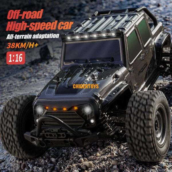 Wranglers RC Auto 1/16 4x4 Fernbedienung Auto Spielzeug 50 km/h High Speed Off Road Klettern Drift RC 4WD elektrische Modell Lkw für Erwachsene