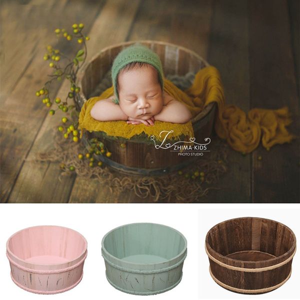 Keepsakes born Pography Puntelli Mobili Baby Pography Po Shoot Vintage Posing Wood Bed Pograpghy Baskets Baby Souvenirs 230526
