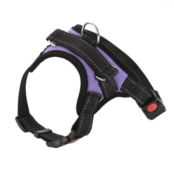 Collari per cani Imbracatura per animali domestici con blocco step-in Traspirante Regolabile Riflettente No Pull Vest Forniture per cani di taglia piccola e media