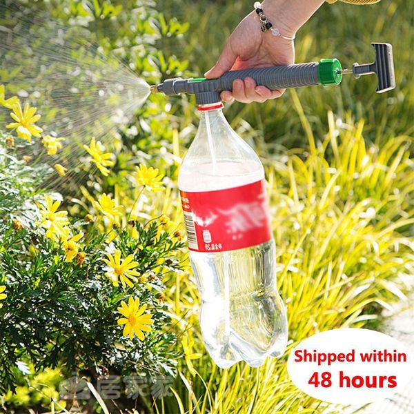 Giardinaggio Irrigazione Spruzzatore Bevanda Bottiglia Annaffiatoio Ad Alta Pressione Piccola Testa di Spruzzo Regolabile a Pressione Manuale