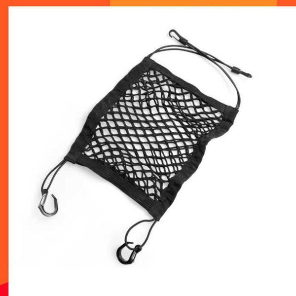 New Car Seat Back Storage Bag Car Strong Elastic Mesh Bag Car Sundries Strumento di stoccaggio e smistamento Car Snack Storage Borsa a rete elastica