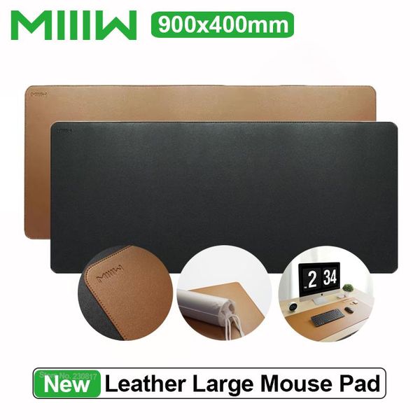 Almofadas Youpin MIIIW Oversized Couro Cortiça Mouse Pad Dupla Face Impermeável Macio Durável 900 * 400mm Tapete de mesa