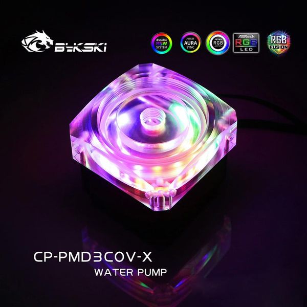 Kühlung Bykski RGB PC Wasserkühlung DDC -Pumpe PWM Automatischer Auftrieb 6 m Fluss 700 l/h maximal Geschwindigkeit 5000 U/min CPPMD3COVX