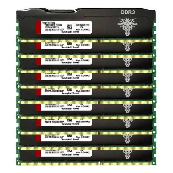 Rams 50 штук лот DDR3 8GB ОЗУ 1333 МГц PC310600 DIMM Desktop 240 PIN