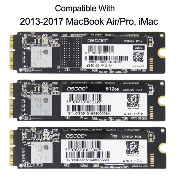 Laufwerke 256 GB 512GB 2TB SSD für 2013 2015 2017 MacBook Air A1465 A1466 MacBook Pro A1502 A1398 1TB iMac A1419 A1418 Solid State Drive HD