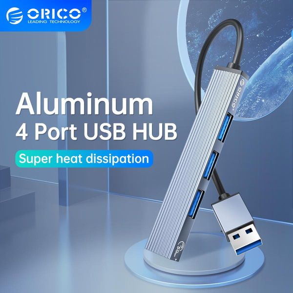 Hubs orico alumínio tipo C Hub 4 Porta USB 3.0 2.0 Adaptador OTG de vários divisor