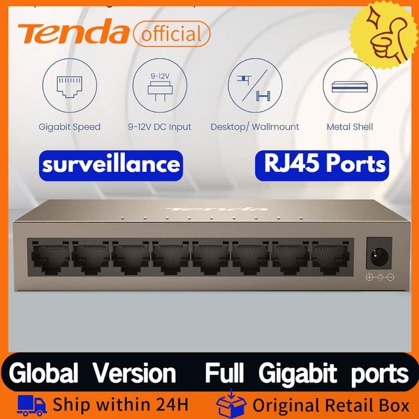 Os roteadores tenda gigabit swicth switch switch de mesa Ethernet 5/8/16 Porta 10/10/1000Mbps FullDuplex Networker Rede de Lightning 6KV