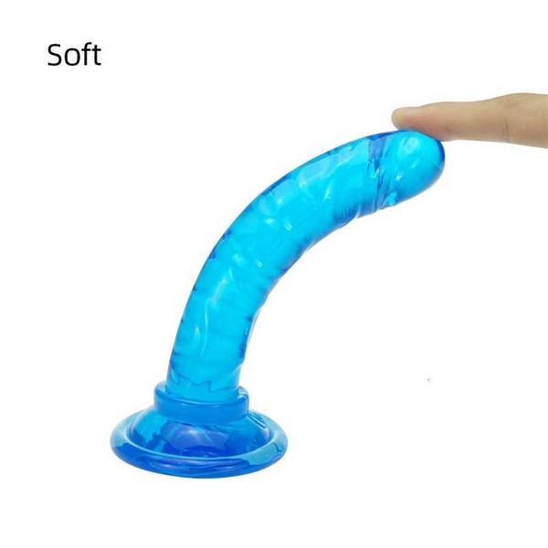 Sex Toys Massager 3 dimensioni traslucido morbido gelatina grande dildo realistico falso pene butt plug per donna uomo vaginale massaggio anale prodotto prodotti per adulti