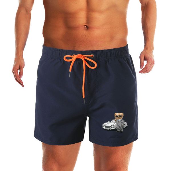 Car Teddy Bear Pantaloncini da uomo Costumi da bagno estivi Costume da bagno da uomo Costume da bagno Pantaloncini corti da spiaggia sexy Tavola da surf Abbigliamento da uomo Pantaloni