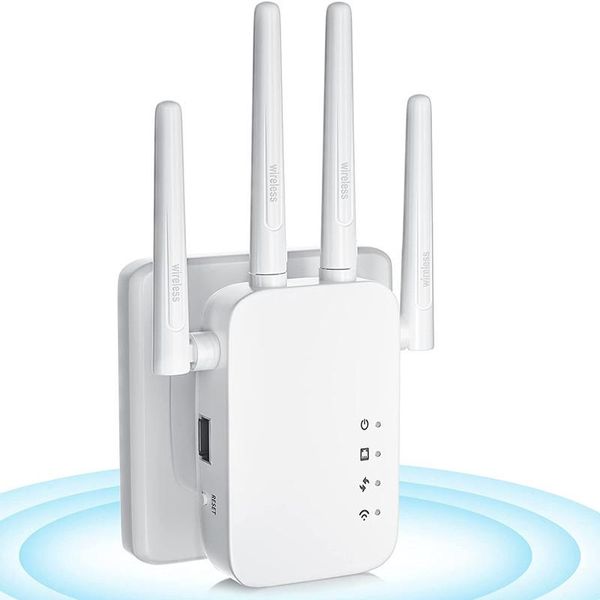 Roteadores quatro wi -fi de sinalizador de sinais de longo alcance de rede de antena de antena aprimora o booster para o roteador de extensão de telefones celulares para celular