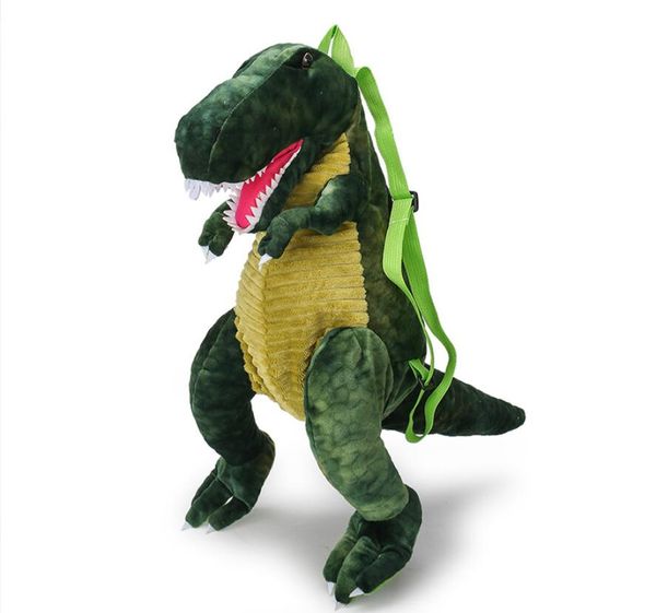 Mode dessin animé dinosaure conception en peluche fermeture éclair sac à dos Double sac à bandoulière étudiant sac à dos Festival cadeau plus de 20 modèles