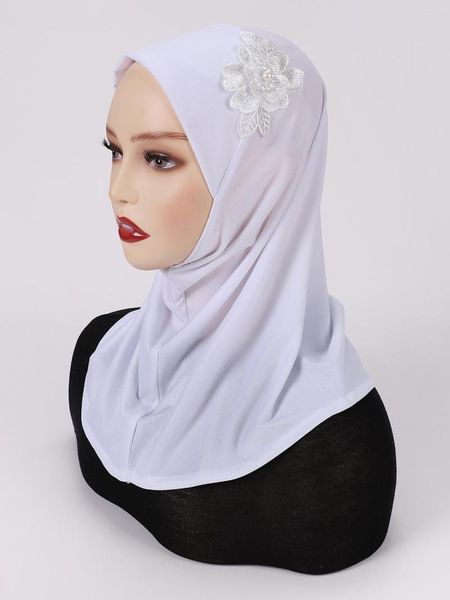 Sciarpe Musulmane Underscarf Donne Con Fiore Hijab Cofano Sciarpa Turbanti Testa Per Hijab Donna Berretti Cappello Islamico