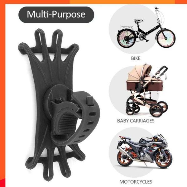 Novo suporte de bicicleta segura 360 suporte de telefone rotativo Silicone Type Silicone Support para MOVEL MOOPEL MOTORCYCH STAND Silica Gel