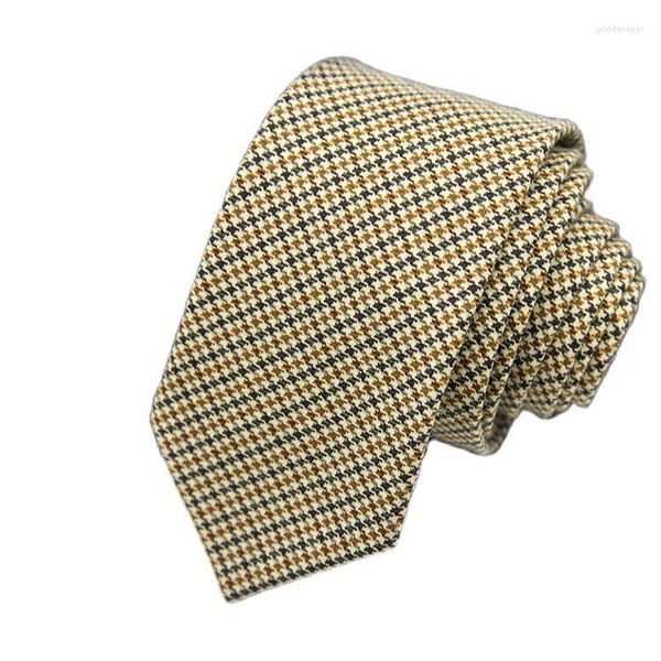 Papillon Fine Lana Cravatta Uomo Sottile Solido Casual Corbata Plaid Vino Set Regalo Accessori