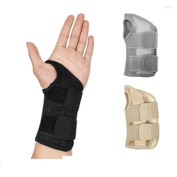 Suporte de pulso Sports Sports Fitness Basketball Sprain Fixed Compression Suporte de aço Placa de aço Bainha Protetor de junta Outdoor Outdoor