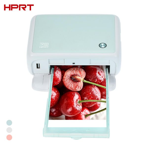 Yazıcılar HPRT CP4000L 4X6Inch Taşınabilir Impresora Geri Yükleme Gerçek Renk Çoklu Kablosuz Uzaktan BT Mini Fotoğraf Termal Süblimasyon Yazıcısı